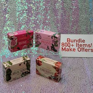 Bar Soap Panrosa Gift Pack 4 Scents Made In USA Essential Oil & Fruit Essence